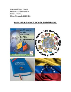 Revista Del Artículo 61 De La LOPNA