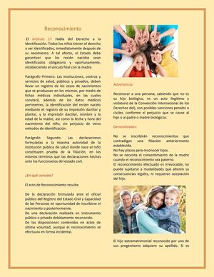 Articulo 17 de la LOPNNA (reconocimiento)