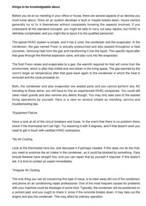 Precisely What You Should Know Related to Ac Mending
