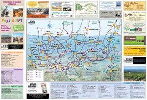 plan-guide Pays d'APT, entre monts de Vaucluse et Luberon 2013