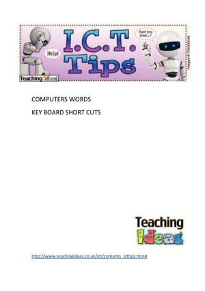 Flashcards and shortcuts about computering