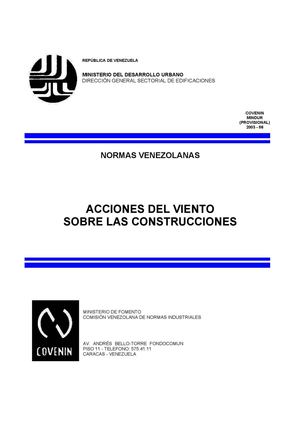 Normas y acciones del viento en las construcciones