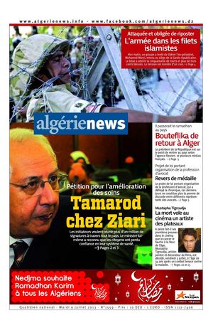 algérie news 09-07-2013