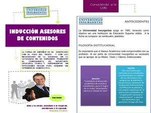 Folleto de Inducción para Asesores 