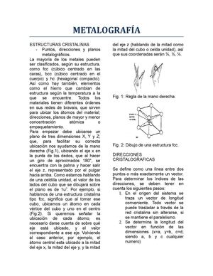 METALOGRAFÍA I