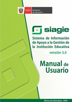 Manual de usuario SIAGIE 3.0