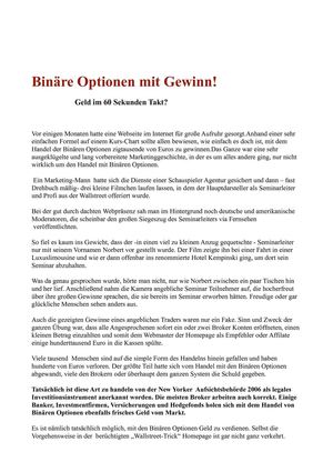 Binäre Optionen mit Gewinn
