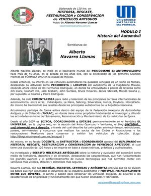 Diplomado de 120 horas en RESCATE, RESTAURACION y CONSERVACION de VEHICULOS ANTIGUOS