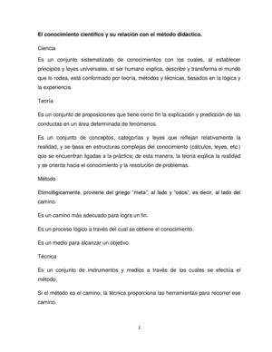 La ciencia y los métodos didácticos