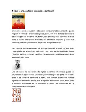 Adaptación curricular