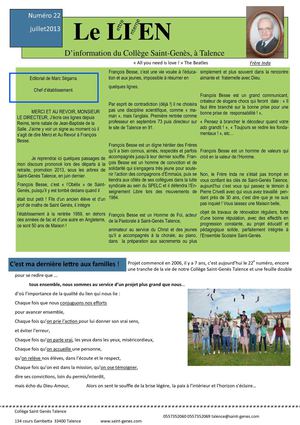 lien n°22 juillet 2013
