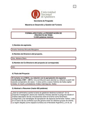 Proyecto de tesis UVQ