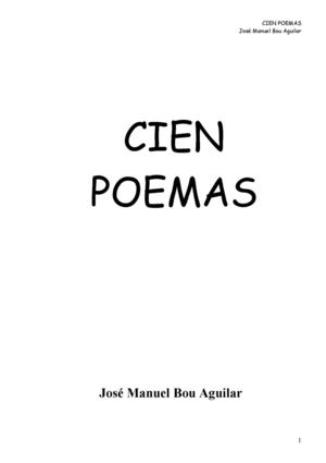 CIEN POEMAS de José Manuel Bou Aguilar