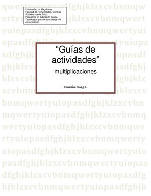 Guías de multiplicaciones