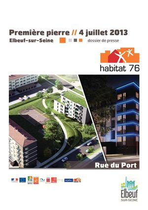 Première pierre - Résidence Rue du Port - Elbeuf