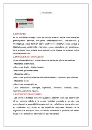 gentamicina