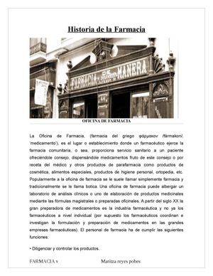 historia de la farmacia