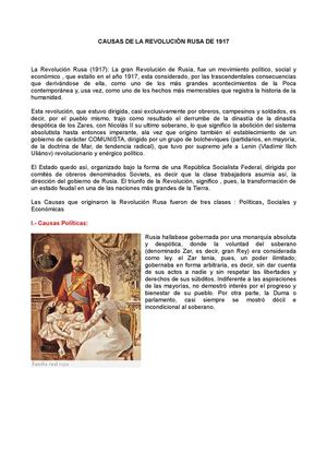 Revolución Rusa 1917