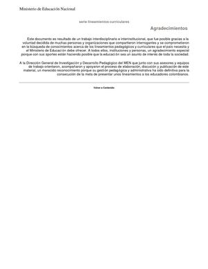 LINEAMIENTOS CURRICULARES EN MATEMÁTICAS 1998