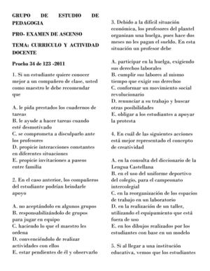 PRUEBA PARA EL ÉXAMEN DE COMPETENCIAS