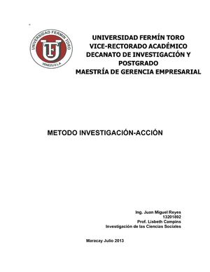 Ensayo sobre metodo investigación-acción