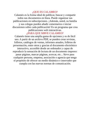 QUE ES CALAMEO