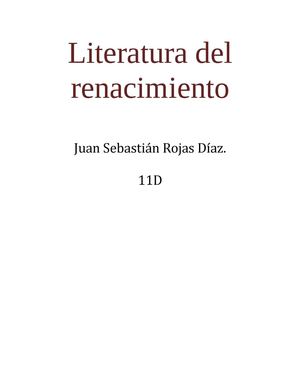 Literatura renacentista