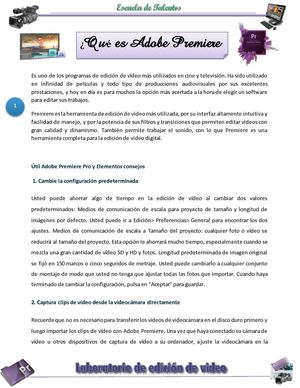 Sesión 01 Adobe premiere