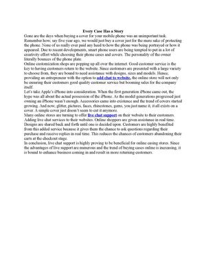 Every Case Has a Story