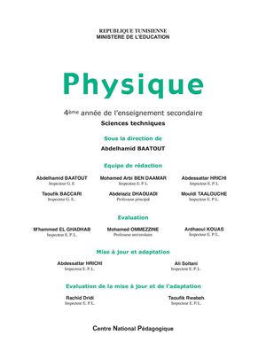 manuel physique 4ème sc.technique