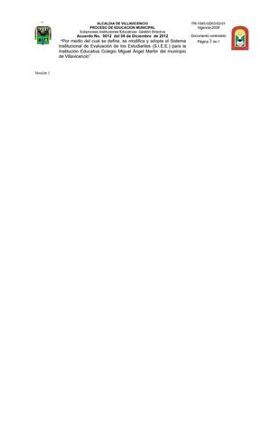 SISTEMA DE EVALUACIÓN MARTINISTA 