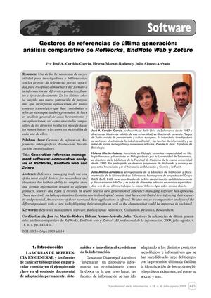 Zotero y refworks