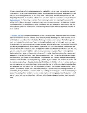 business coach