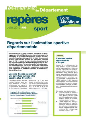 Repères#8 sur l'animation sportive départementale en Loire-Atlantique