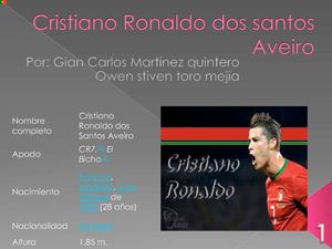 Cristiano Ronado Dos Santos Aveiro