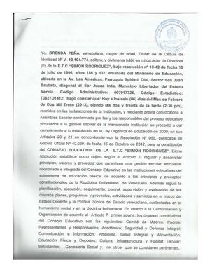 Consejo Escolar 27/06/2013 ETCR Simon Rodriguez