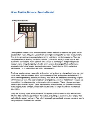 Calaméo - Linear position sensors - Spectra Symbol