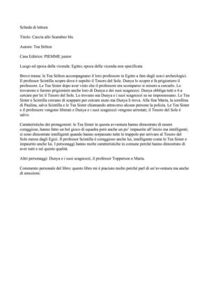 caccia allo scarabeo blu (Maria)