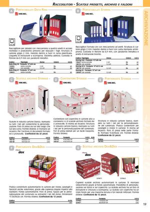 Scatole Archivio Fornitura per Ufficio