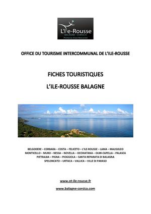 Fiches touristiques L'Ile-Rousse Balagne