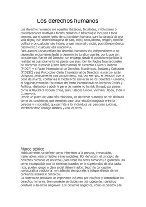Los derechos humanos