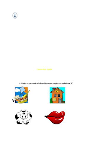 Uso de la Letra "B" para niños 