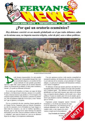 Periódico Fervan Campestre Edición Julio de 2013