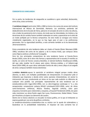 Corrientes de Vanguardia 