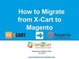 How to Migrate from X-Cart to Magento