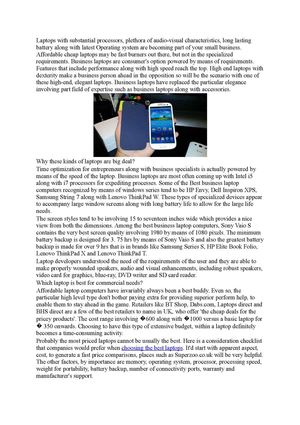 How to Choose Best Laptops