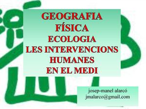 1. geografia física, ecologia