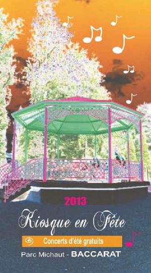 Concert été gratuit kiosque en fête à Baccarat