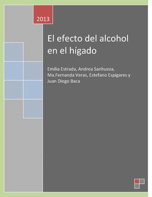 El efecto del alcohol en el hígado