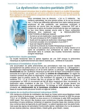 ARTICLE REEQUILIBRATION FONCTIONNELLE Méthode SOLÈRE® DANS LMO